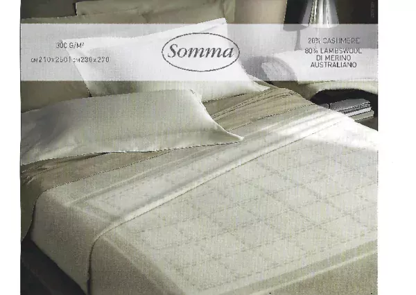 Coperta matrimoniale Somma cashmere Java cm 230x270 - Beige