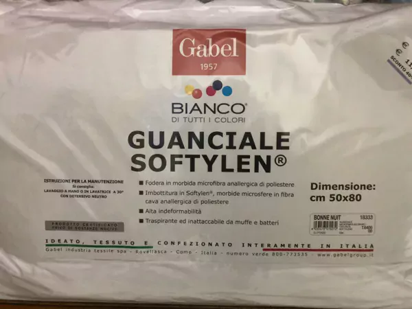 Guanciale Softylen cm 50x80 - Bianco