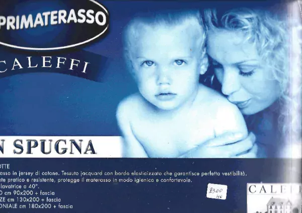 Coprimaterasso in spugna Buonanotte singolo cm 90x200 più fascia - Bianco